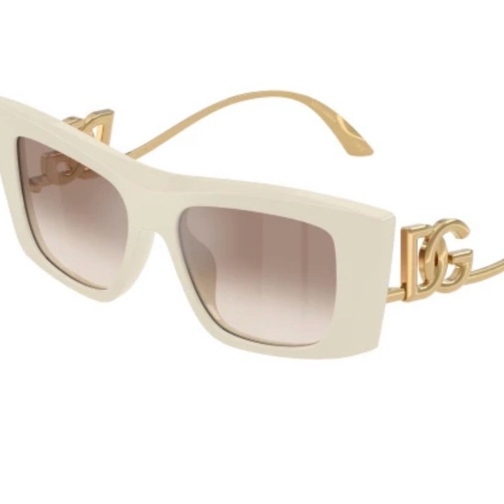 Women's Cream and Gold Sunglasses